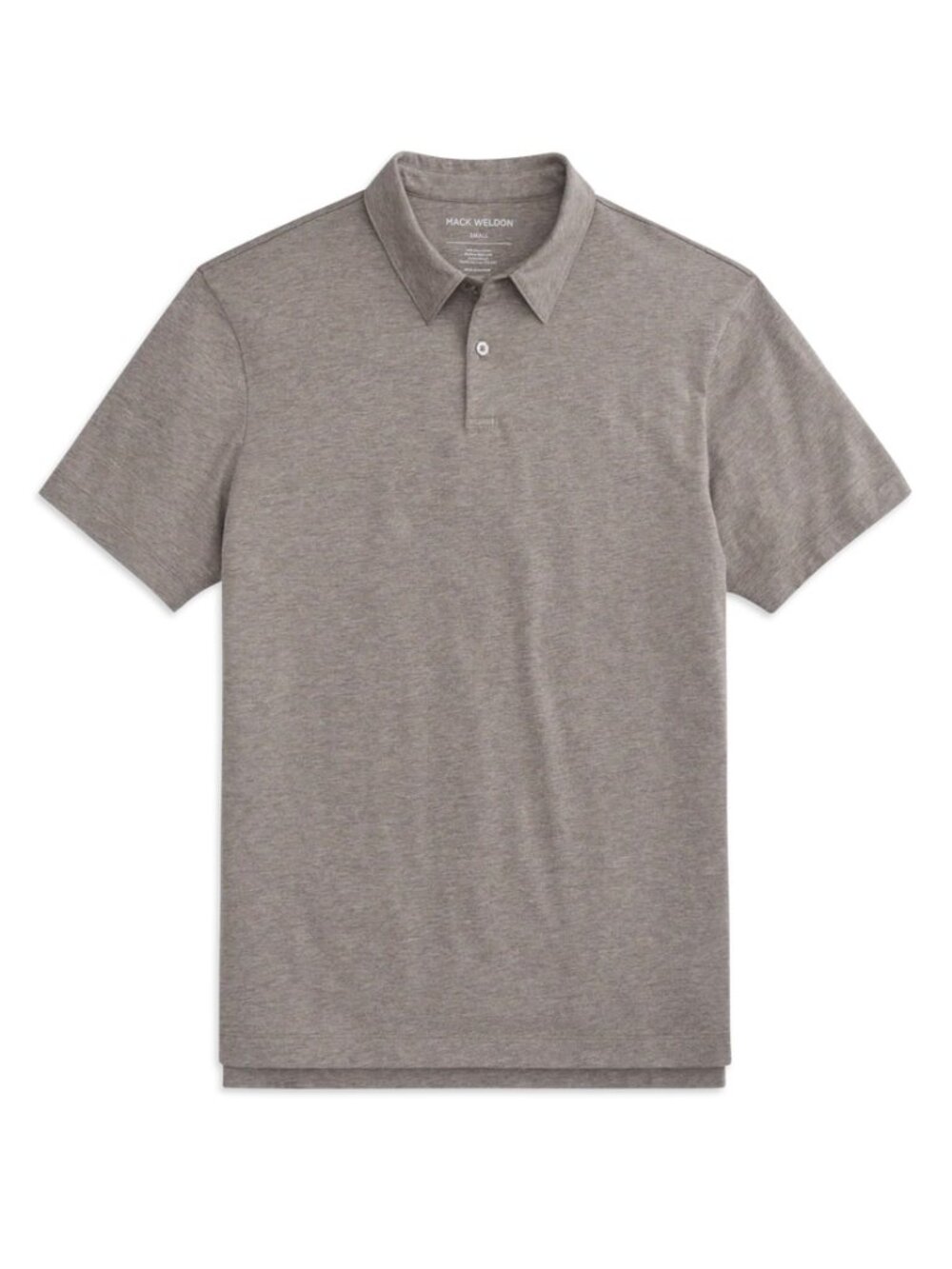 Mack Weldon Pima Polo Truffle Heather - LARGE